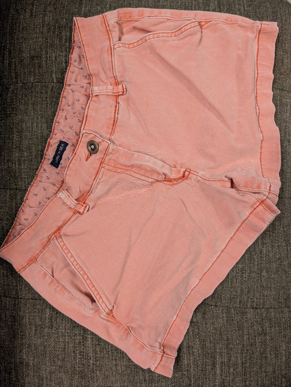 Women's Coral Pink Casual Shorts